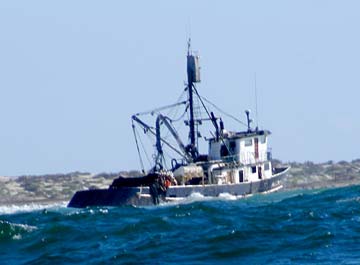 Magdalena Bay Mexico Grounded Fishing Boat Photo 1