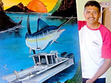 Magdalena Bay Mexico painter Marco Antonio Aragon Velásquez Photo 1