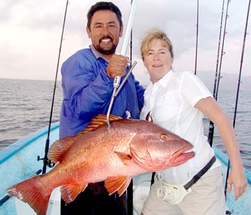 Dog snapper caught at La Paz, Mexico.