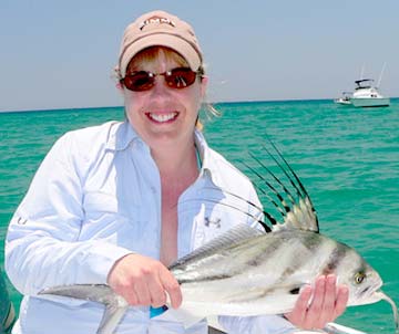 Small roosterfish at East Cape, Mexico.