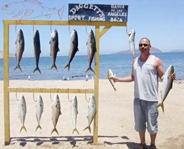 Yellowtail fishing at Bahia de los Angeles, Mexico.