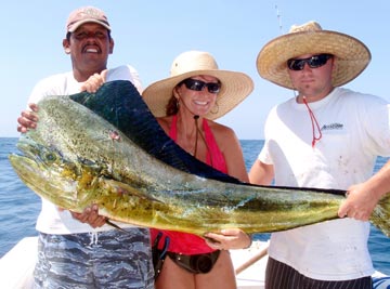 Dorado fishing at La Paz, Mexico.