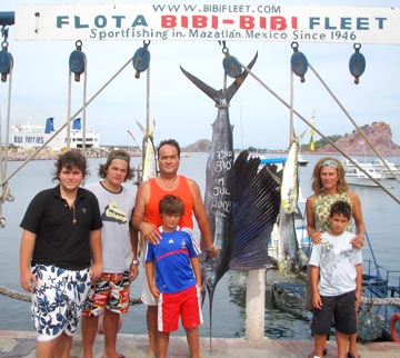 Fishing at Mazatlan, Mexico.