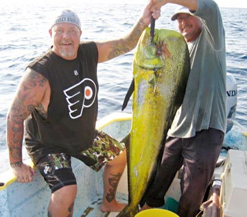 Dorado fishing at La Paz, Mexico.