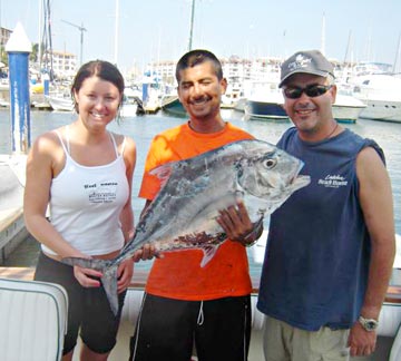 African pompano caught at Puerto Vallarta.