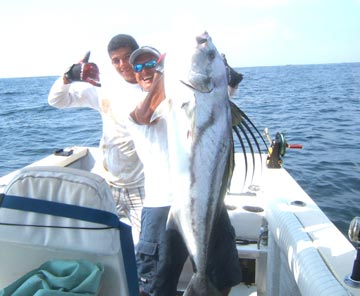 Large roosterfish caught at Puerto Vallarta.