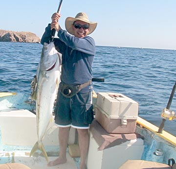 Yellowtail caught at La Paz.