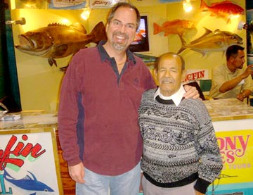 Tony Reyes Sr. and Curt Collier at Long Beach Fred Hall Show.