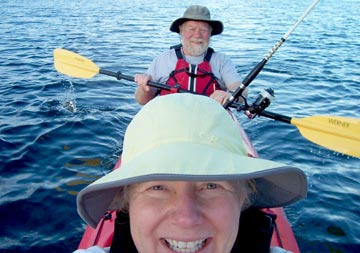 Kayak fishing at Juncalito 1.