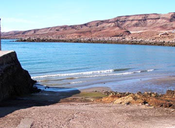 Puertecitos launch ramp at low tide