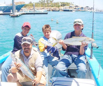 Mixed species caught by panga at Cabo San Lucas