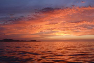 Sunrise over the ocean at San Jose del Cabo