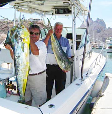 Two dorado caught at San Carlos, Sonora, Mexico