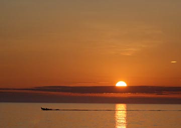 July 1, 2009, sunrise at East Cape, Mexico