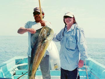 Lou Federico fishing at Loreto