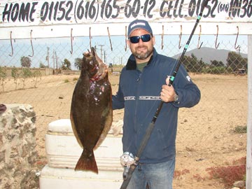 Halibut caught at San Quintin